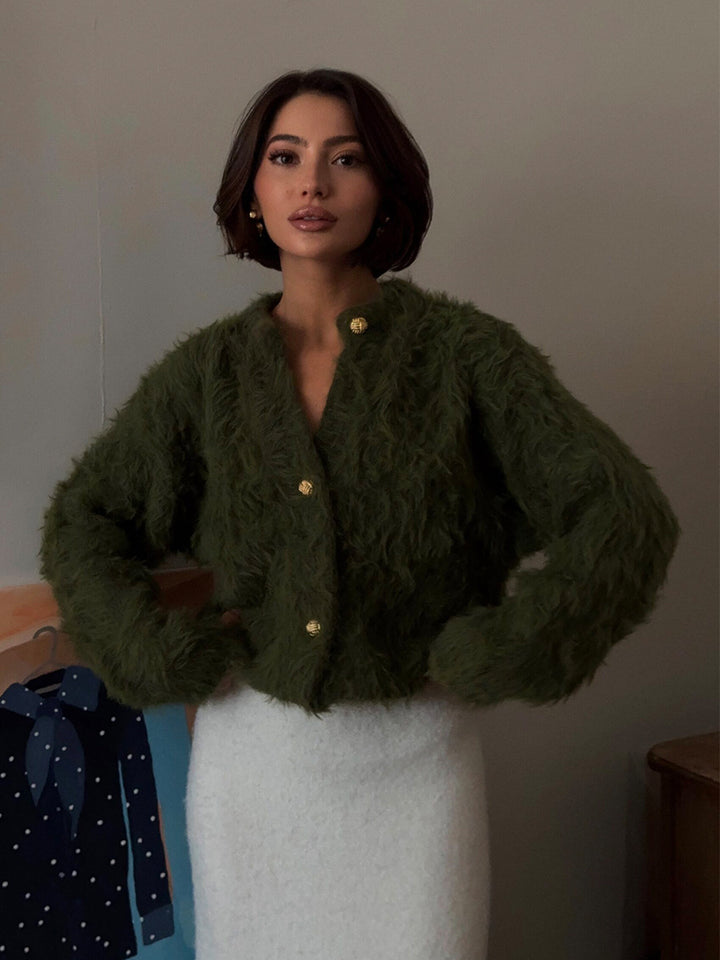 Pull en maille moelleuse pour femme en 100 % nylon avec coupe décontractée Chic & Stil