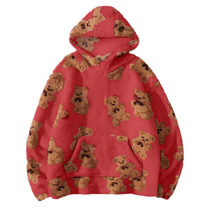 Ladies oversized soft sweatshirt with bear pattern Lune London