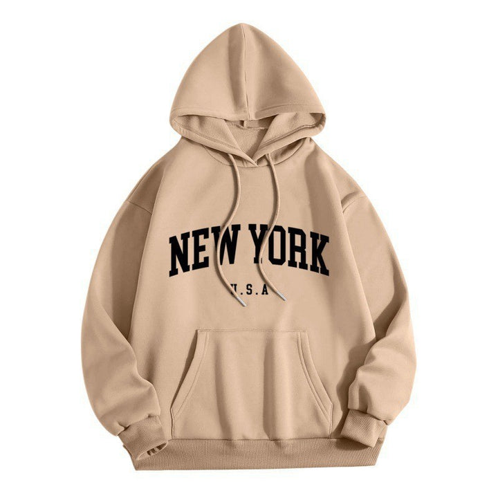 Women's hoodie with stylish New York print Chic & Stil
