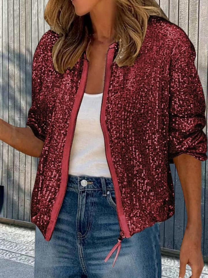 Women's Sequin Jacket In A Modern Cut Lune London