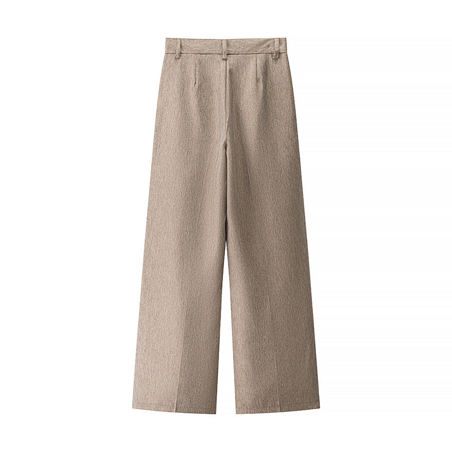 Wide-leg high-waisted women's trousers Lune London