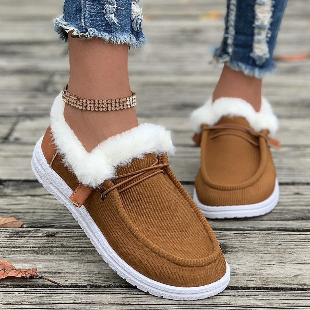 Ladies Plush Loafers with Soft Inner Lining Lune London