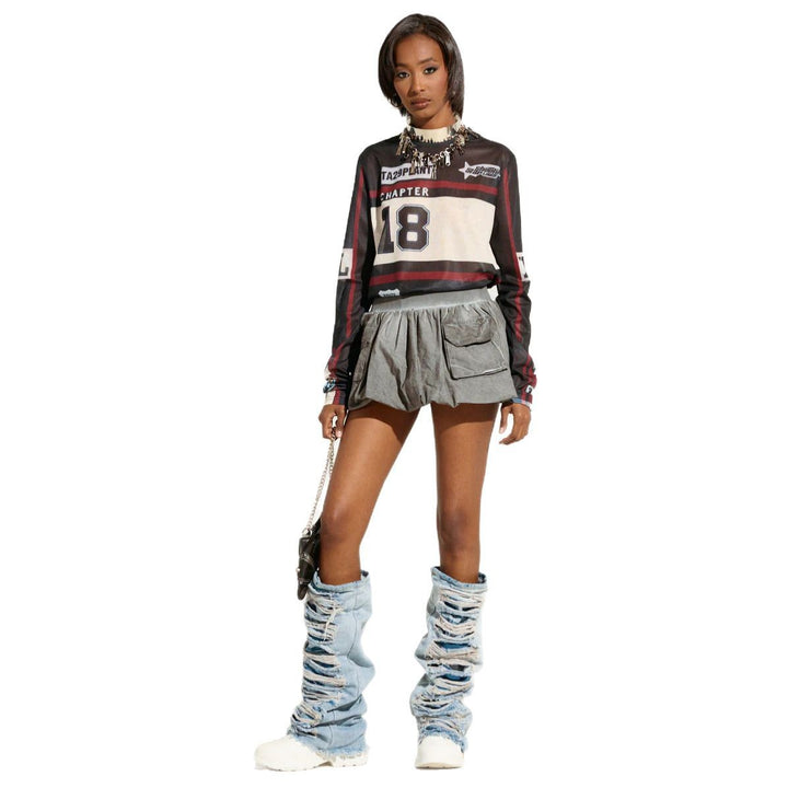 Casual women's skirt with high-quality lace-up waist Lune London