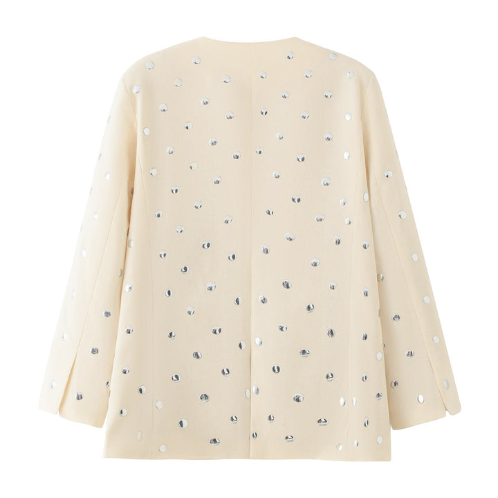 Elegant blazer jacket for women with sparkling sequins Lune London