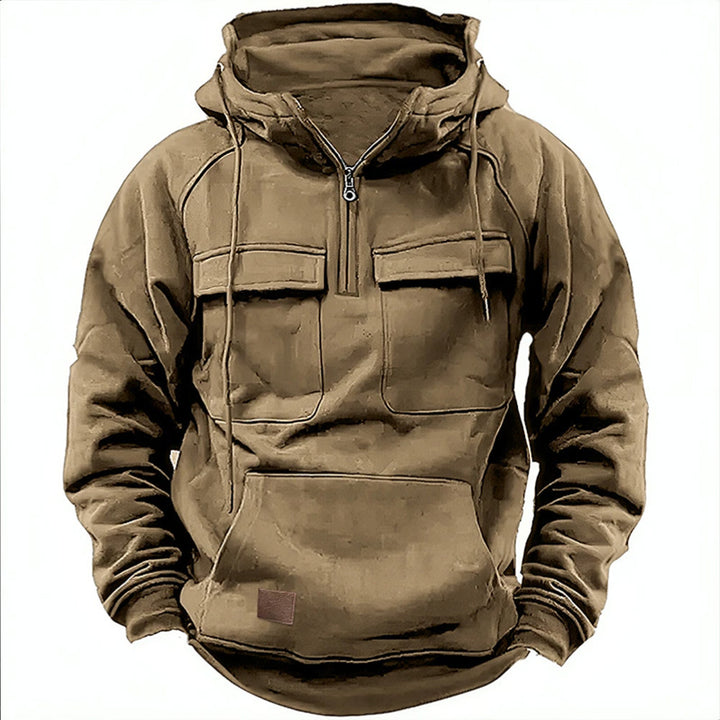 Men's fleece hoodie with convenient zipper and large pockets Lune London