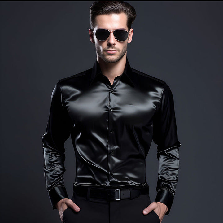 Men's Elegant and Shiny Shirt Lune London