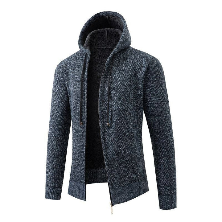 Men's Padded Cardigan with Hood Lune London