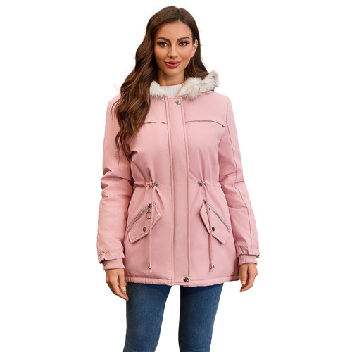 Women's outdoor jacket lined with removable hood Lune London