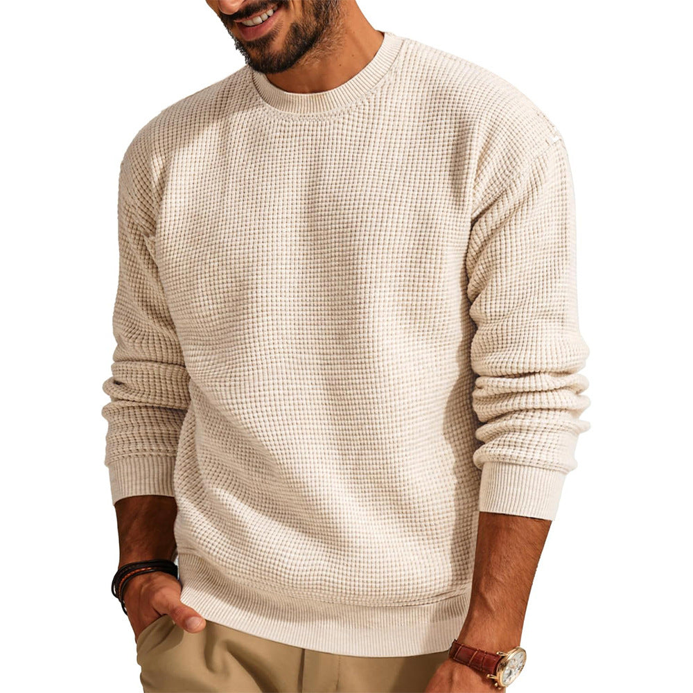 Men Structured Sweatshirt with Round Neck Lune London