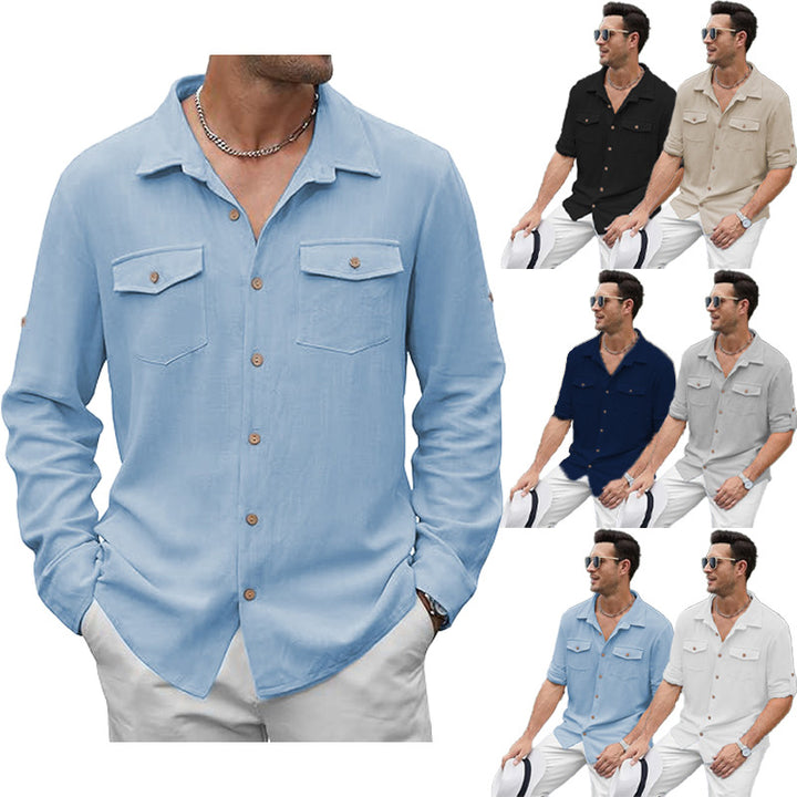Classic casual shirt for men with two chest pockets Lune London