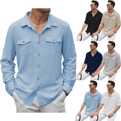 Classic casual shirt for men with two chest pockets Lune London