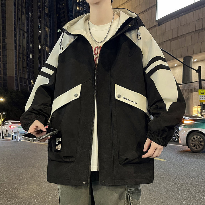 Urban windbreaker jacket for men with functional pockets Lune London