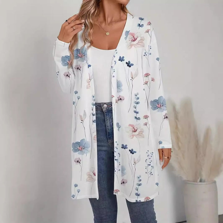 Lady floral pattern cardigan with loose fit Lune London