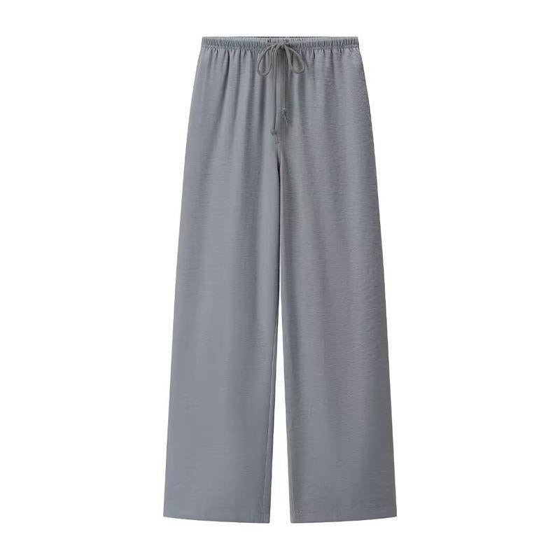 Leisure pants for women with a wide cut and comfortable elastic waistband Lune London