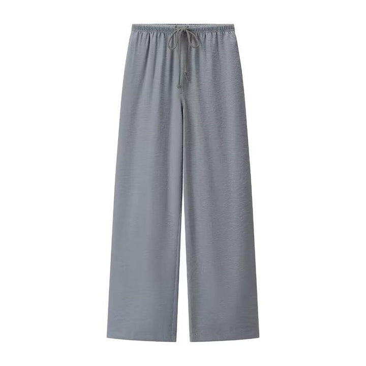 Leisure pants for women with a wide cut and comfortable elastic waistband Lune London