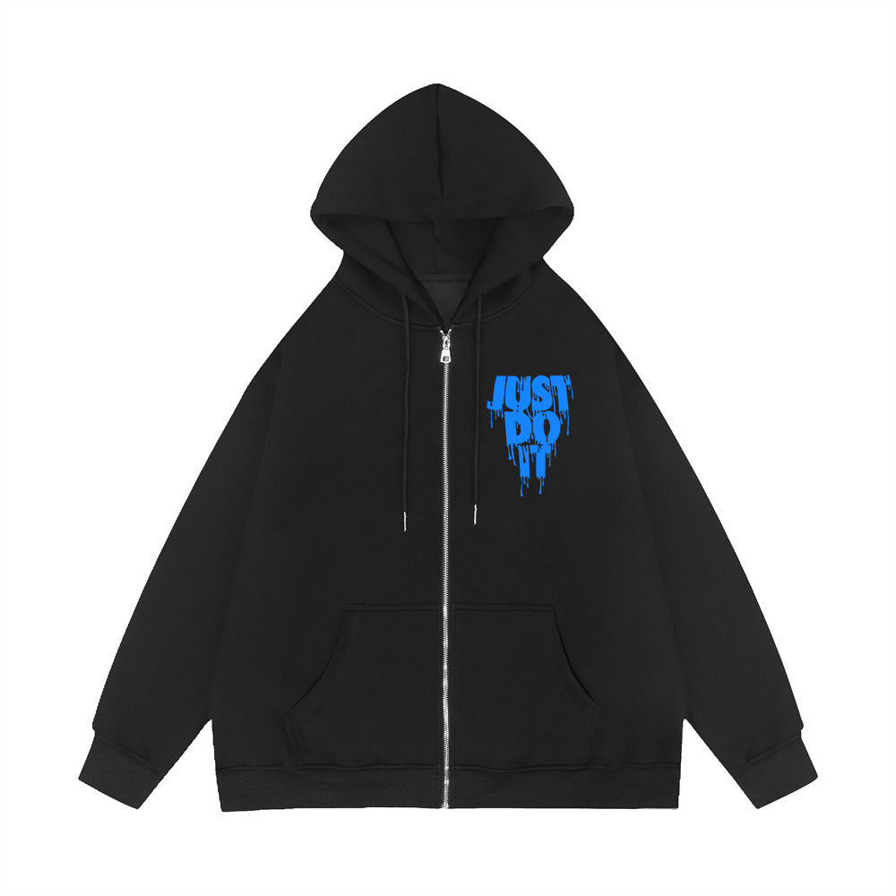 Ladies casual hooded jacket with eye-catching graphic print Lune London