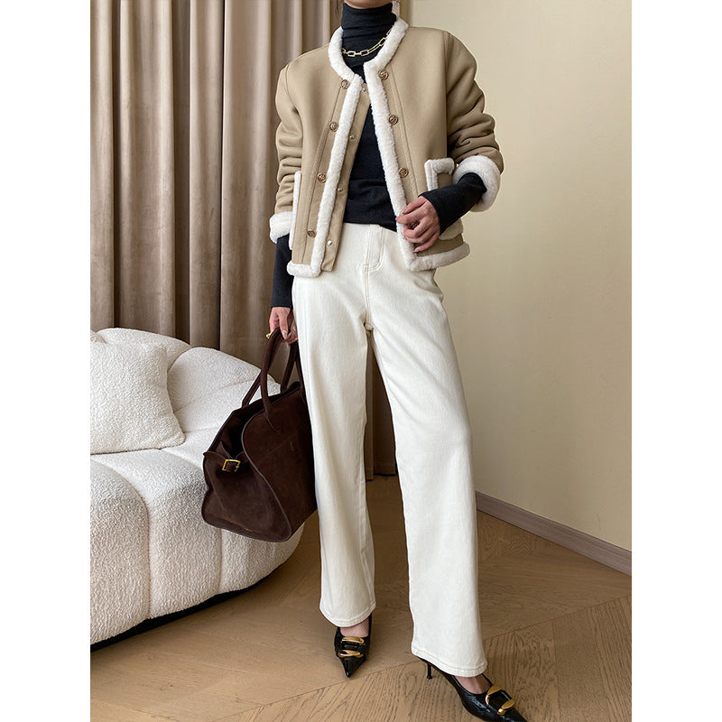 Women's Stylish Faux Leather Jacket with Lining Chic & Stil