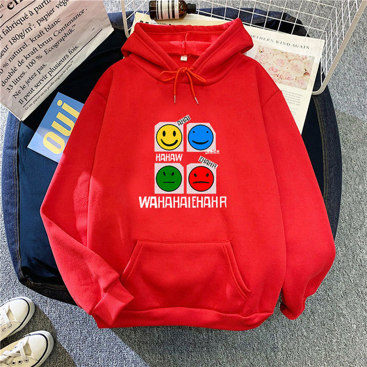 Women’s hoodie with cheerful emoji design Chic & Stil