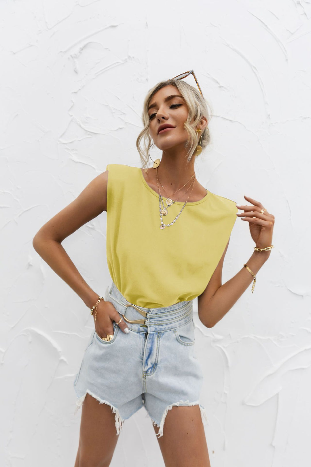 Women Casual Cut Short T-shirt Lune London
