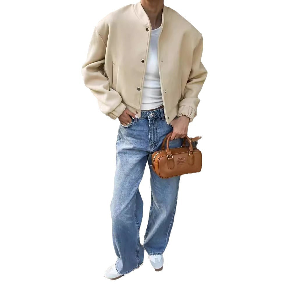 Veste en cuir synthétique décontractée pour femmes avec fermeture éclair stylée et élégantes meurtrières Chic & Stil