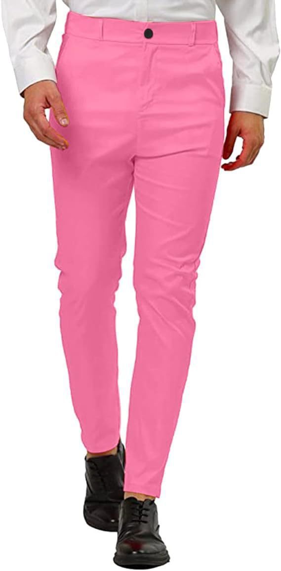 Pantalon chino slim-fit pour homme tendance avec taille élastique et design innovant Lune London