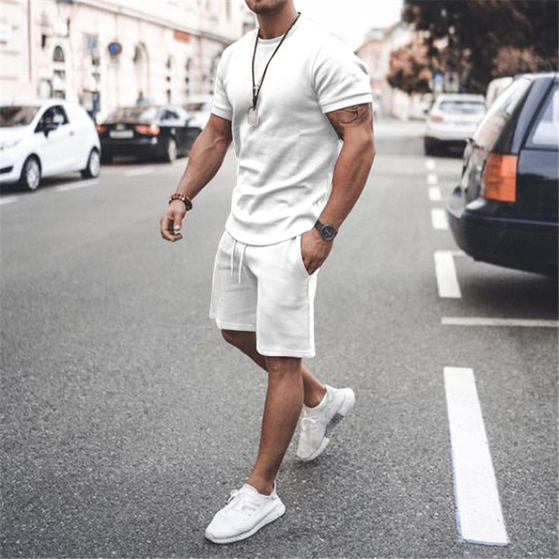 Men's summer sports set with breathable t-shirt and shorts Lune London