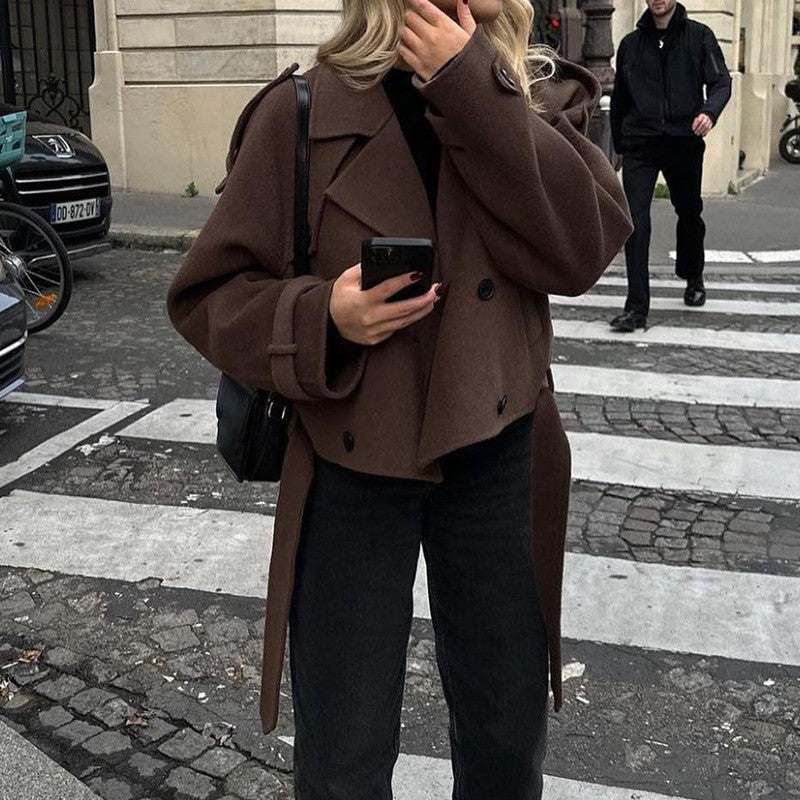 Oversized wool coat for women Lune London