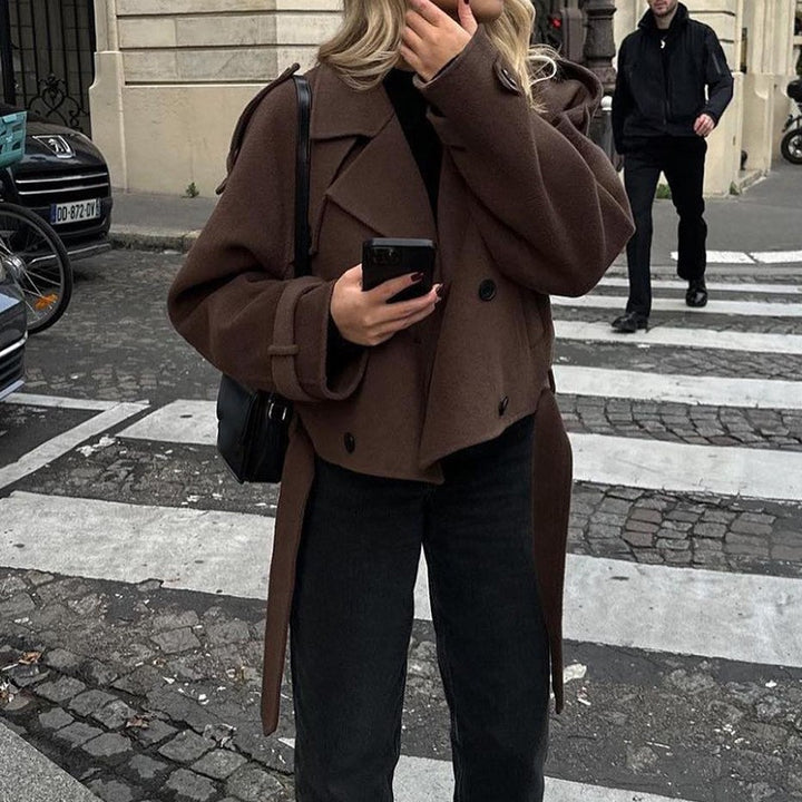 Oversized wool coat for women Lune London