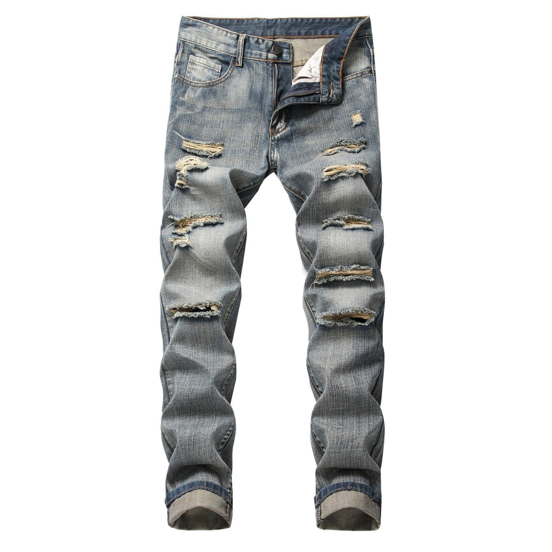 Distressed jeans for women with a trendy worn look and a relaxed fit Lune London