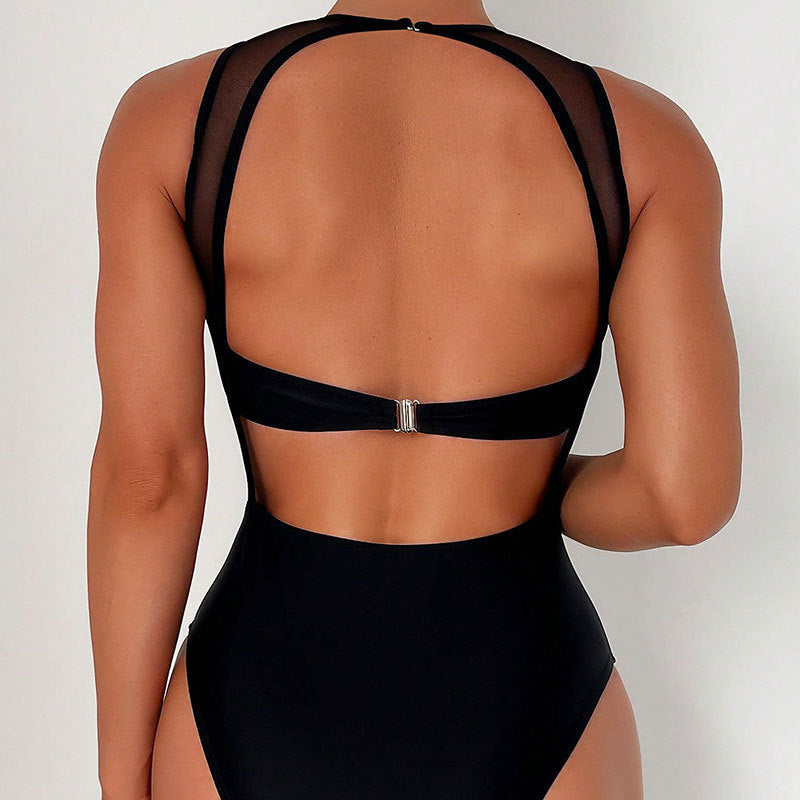 Lune London high-neck sports swimsuit for women