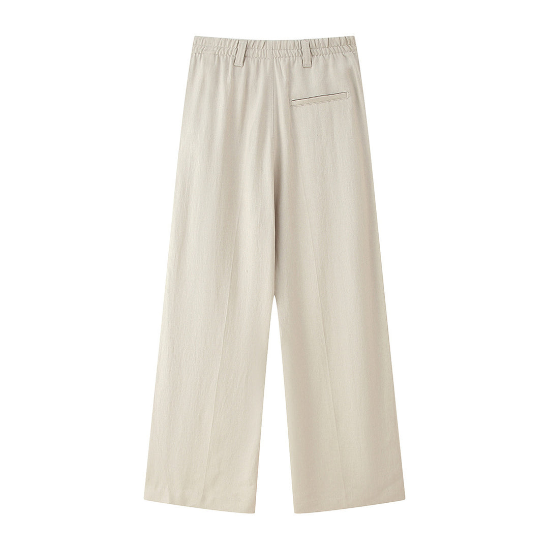 Elegant wide trousers for women with pleats and high waist Lune London