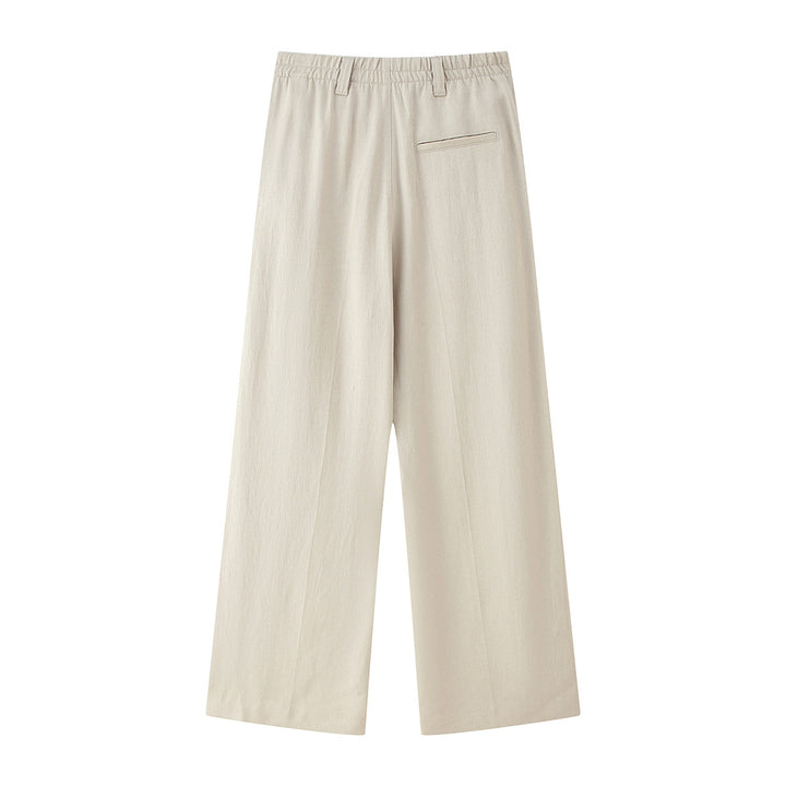 Elegant wide trousers for women with pleats and high waist Lune London