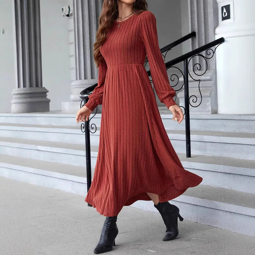 Lune London Long Sleeve Knit Maxi Dress for Women