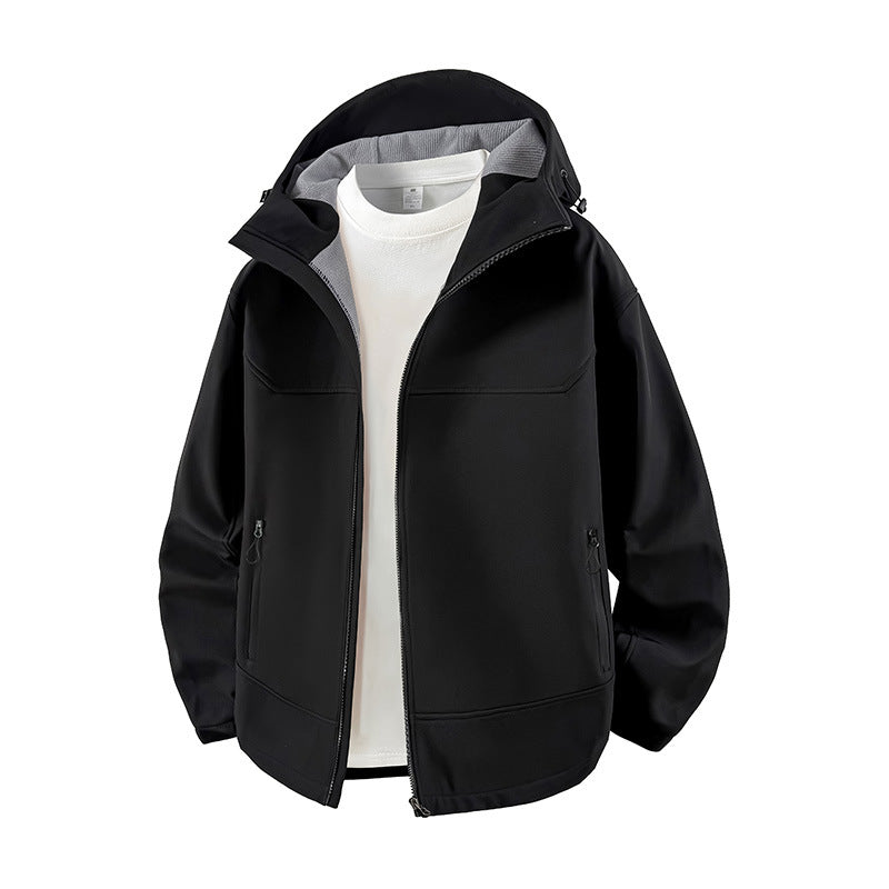 Ladies High-Collar Transitional Jacket with Functional Zipper Pockets Lune London