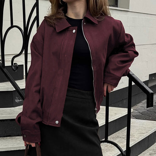 Lune London Women's Casual Bomber Jacket