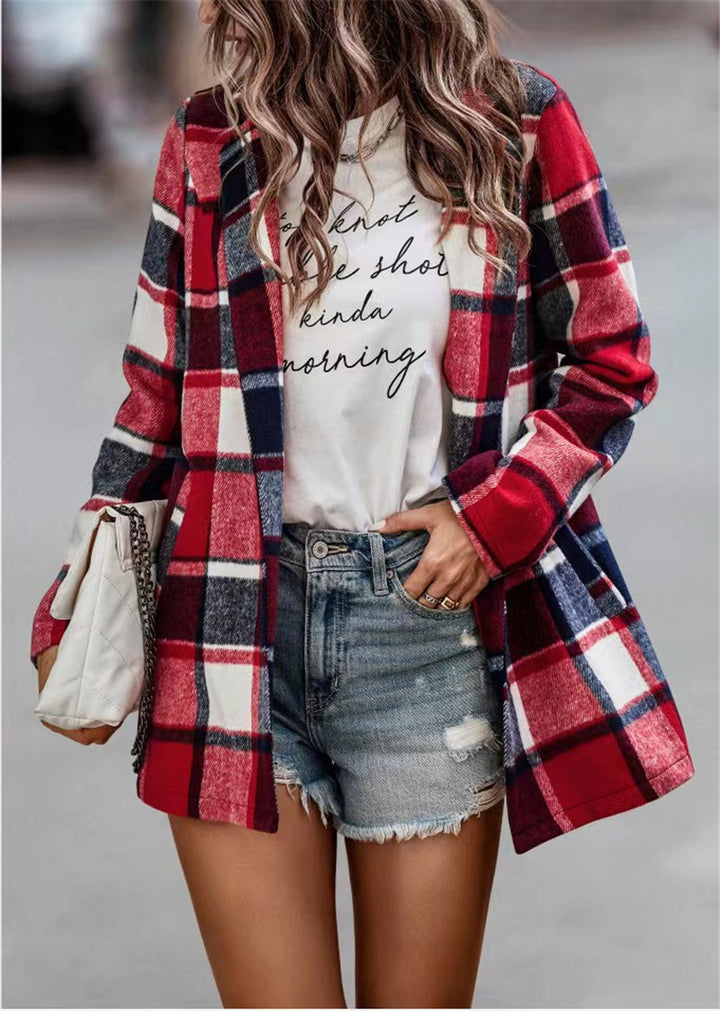 Lune London Casual Checked Jacket for Women