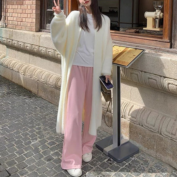 Cardigan Maxi Doux pour Femmes avec Décolleté en V Profond et Silhouette Oversize Chic & Stil
