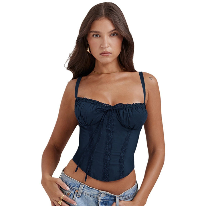 Top corset for women with delicate lace decoration and adjustable straps Chic & Stil