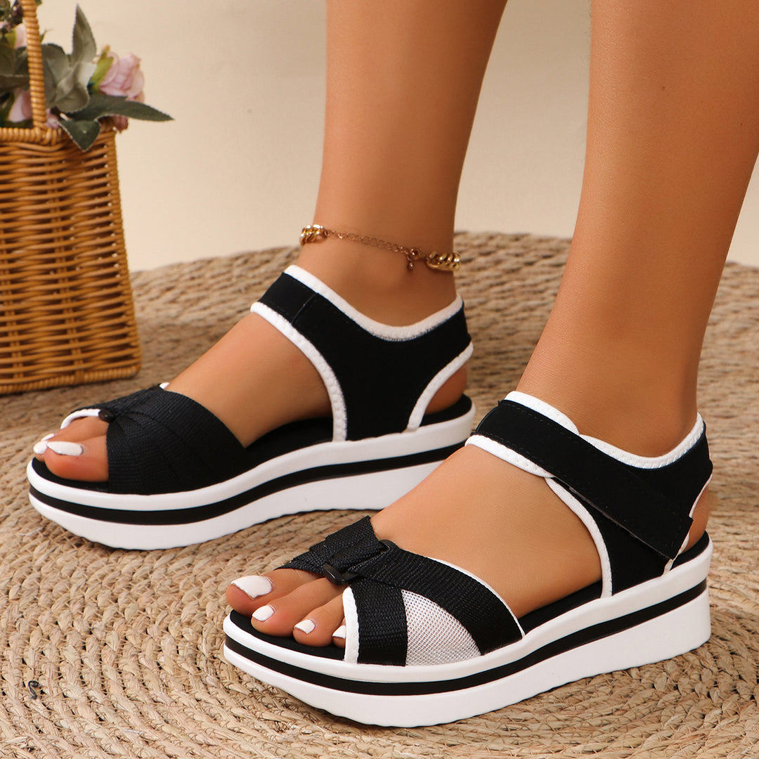 Ladies Stylish Wedge Heel Sandals Lune London