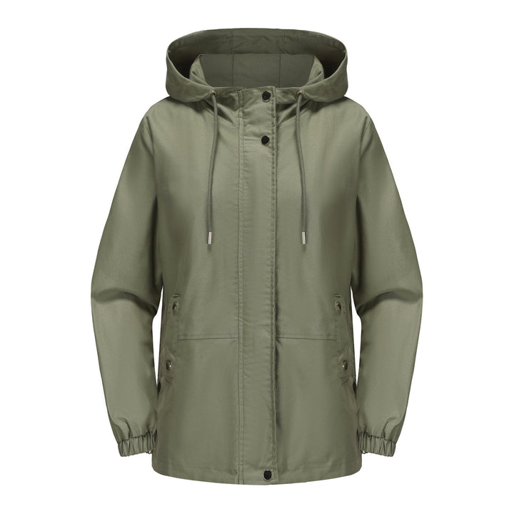 Windproof women's outdoor jacket with adjustable waist and hood Lune London