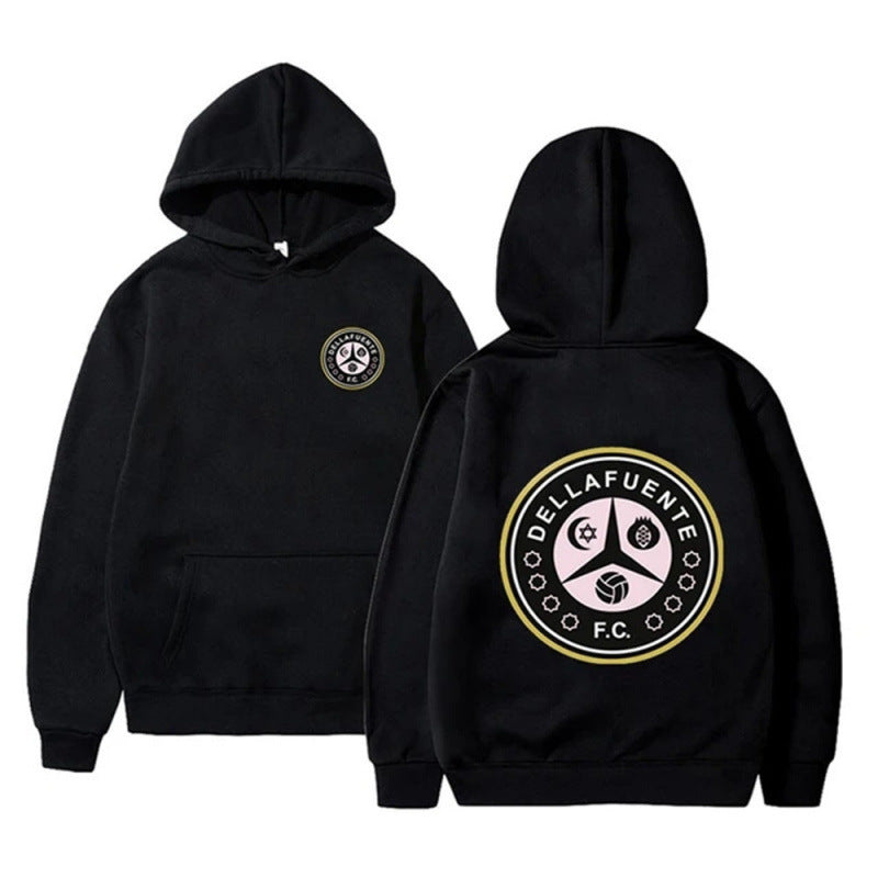 Women's hooded sweatshirt with unique club design and soft fleece Lune London