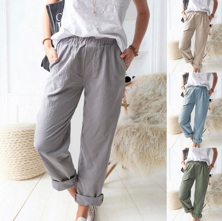 Loose linen pants for women Lune London