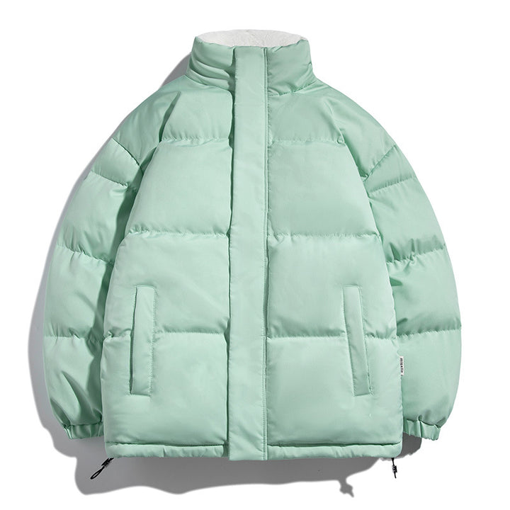 Ladies warming down coat with high collar and side pockets Lune London