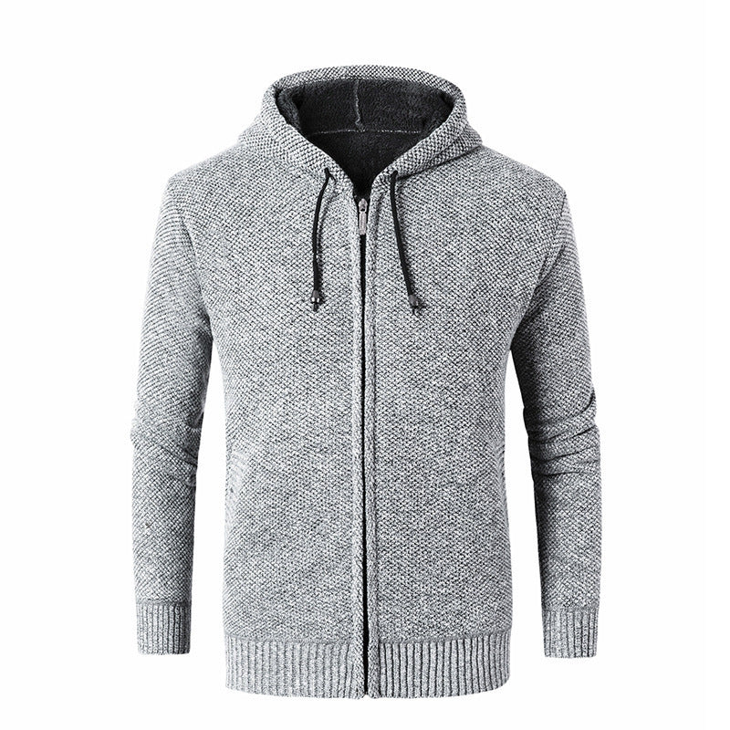 Men's Modern Cardigan with Hood and Soft Inner Lining Lune London