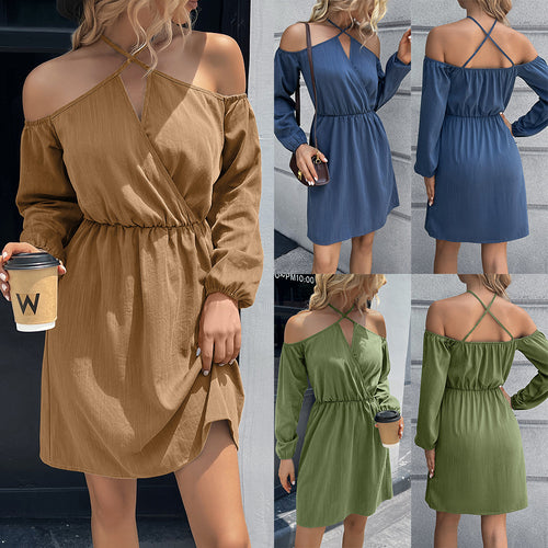 Wrap dress for women with a plunging neckline and elegant waist Lune London