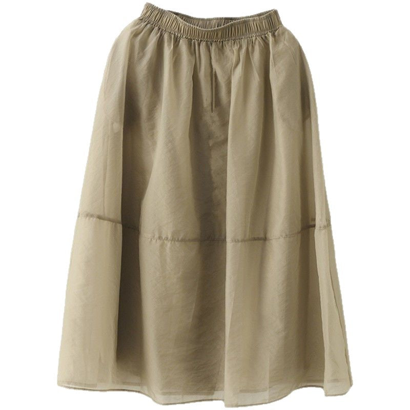 Jupe maxi femme en matériau léger et fluide Chic & Stil