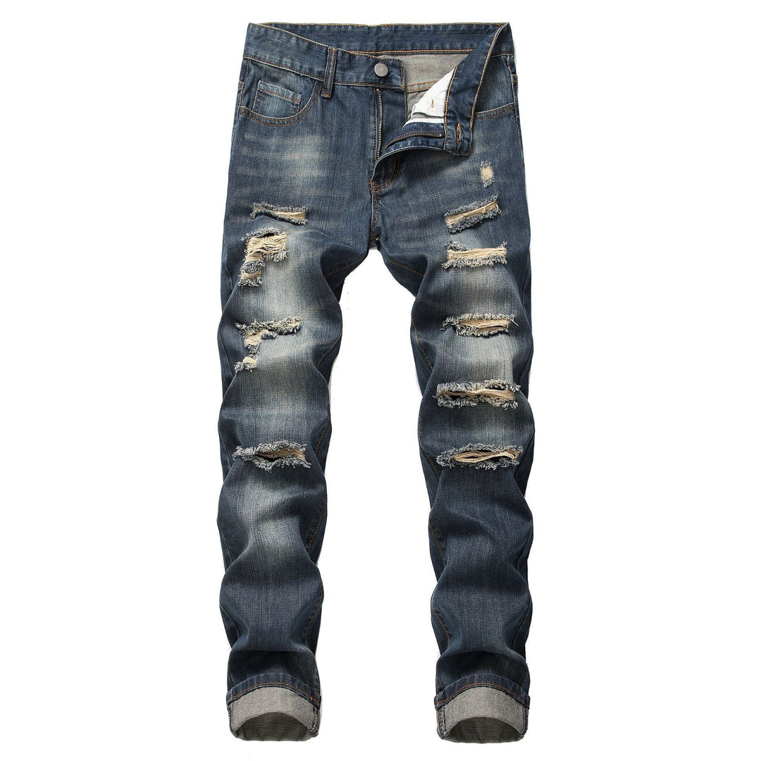 Distressed jeans for women with a trendy worn look and a relaxed fit Lune London