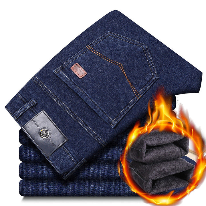 Lune London | Men's warm padded jeans pants with classic cut