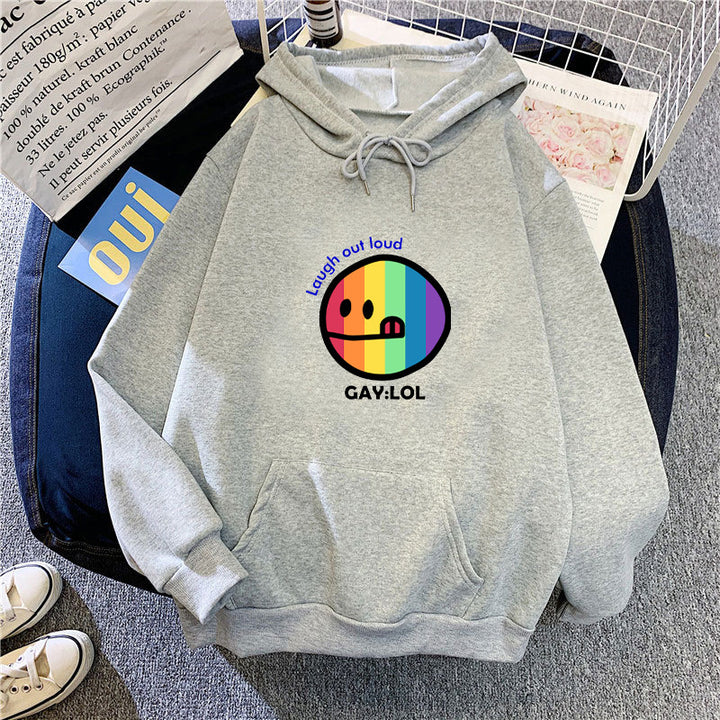 Women's hoodie with colorful graphic print Chic & Stil