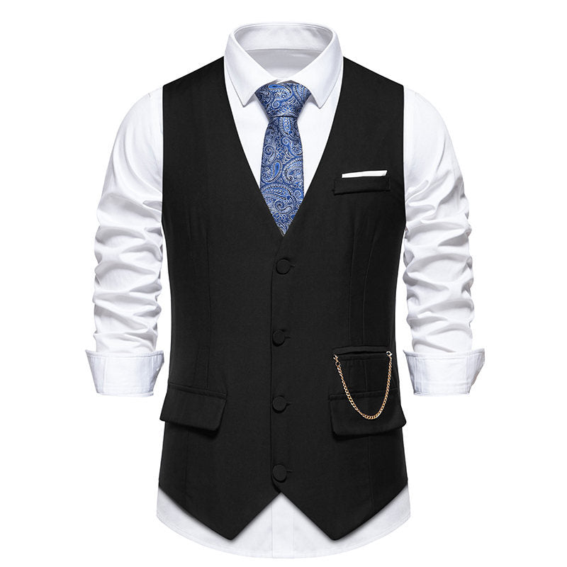 Elegant suit vest for men with practical pockets and trendy design Lune London